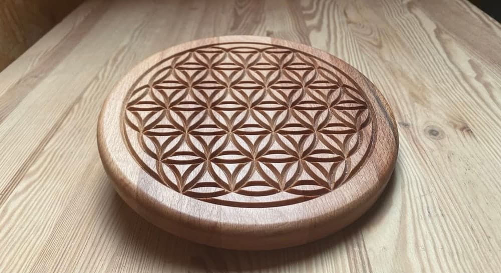 Gefräste Holzblume
